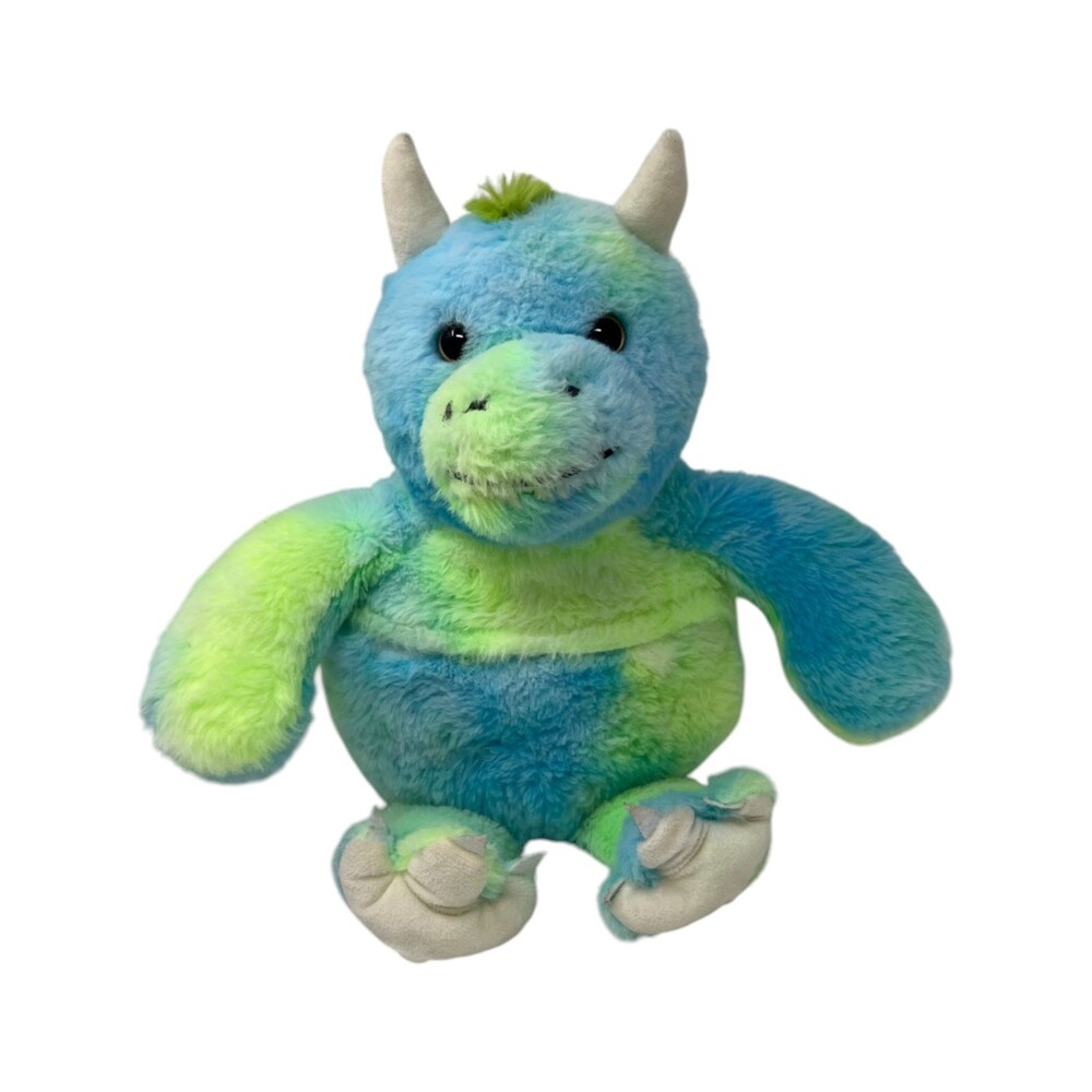Aroma Home Plush Monster Microwaveable Heating Pad Blue Green Tie Dye Scented